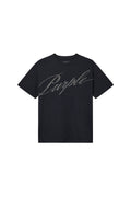 Crystal Slanted Script Tee