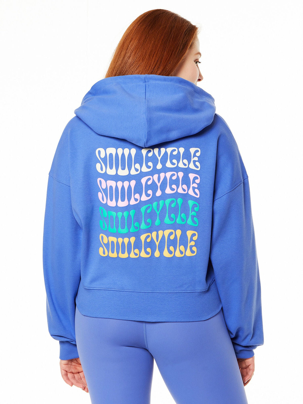 CROP ZIP UP BLUE
