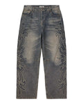 Vale Forever Flare Denim — Light Rinse Grey