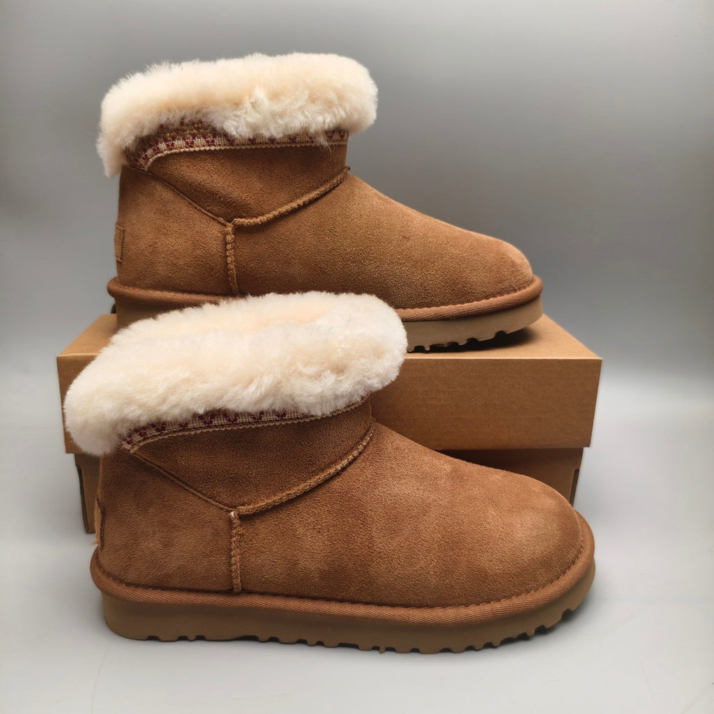 Chestnut Ethnic Style Low-Top Casual Sneakers — New Arrival | In Stock
