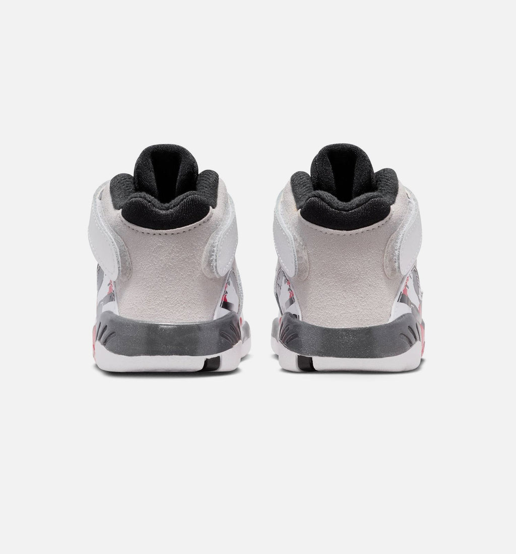 Air Jordan 8 Retro White and True Red Infant/Toddler Shoes