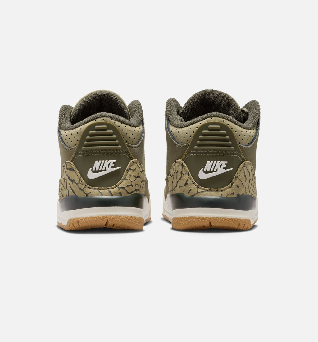 Air Jordan 3 Retro Medium Olive – Infant & Toddler Lifestyle Shoe | Medium Olive/Sequoia/Neutral Olive/Sail