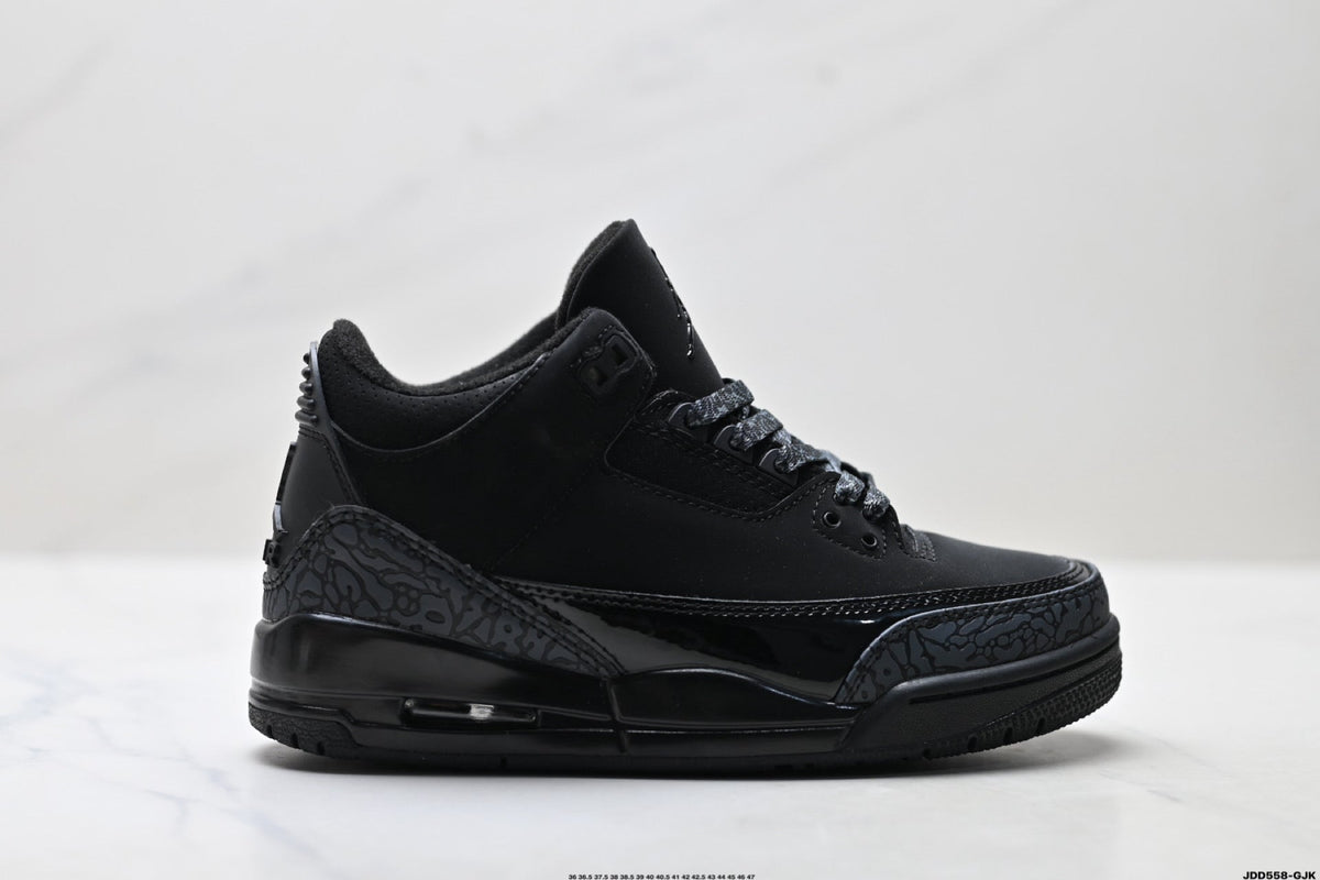 Air Jordan 3 Retro Triple Black Sneakers