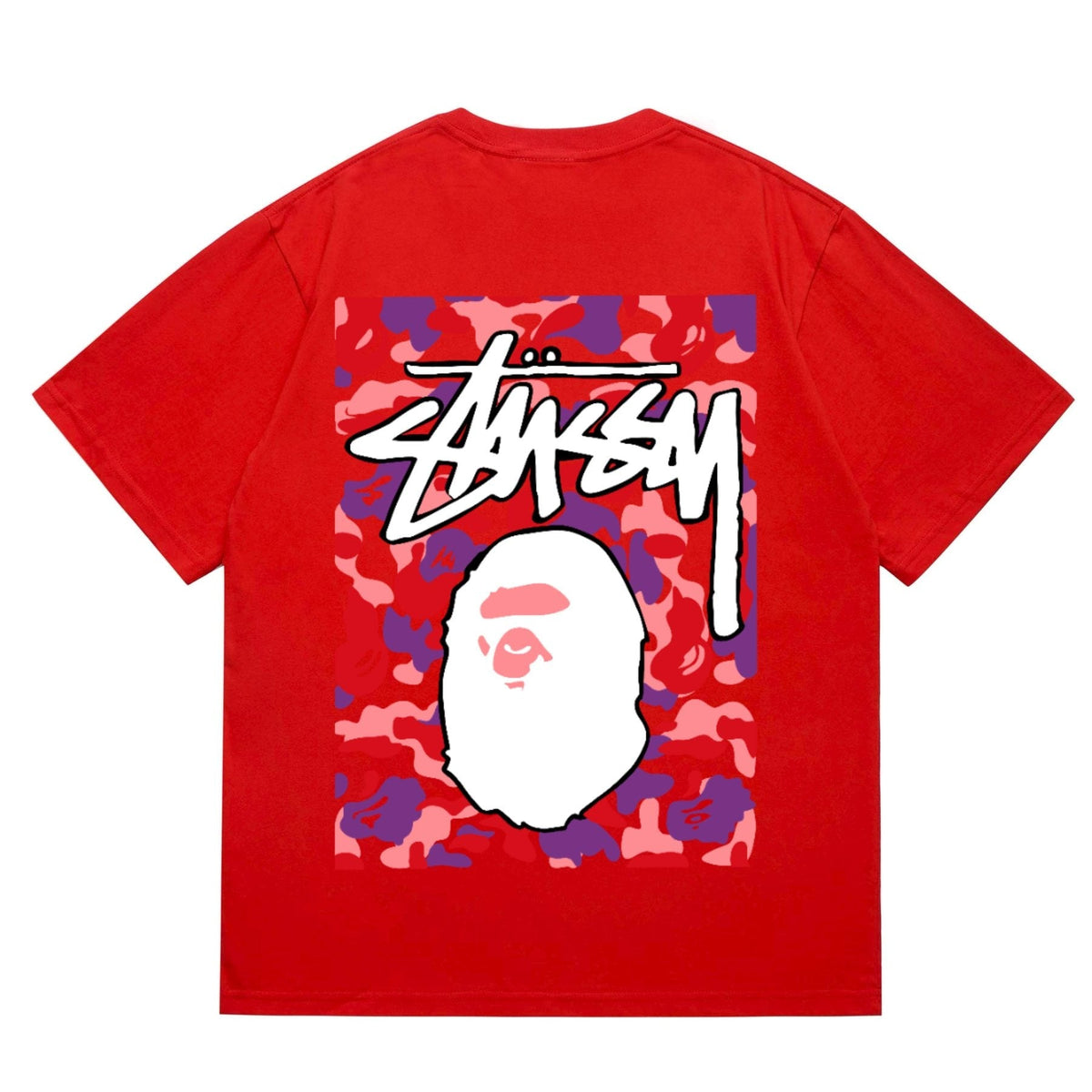 BAPE Warm Camo Ape Graphic Short-Sleeve T-Shirt