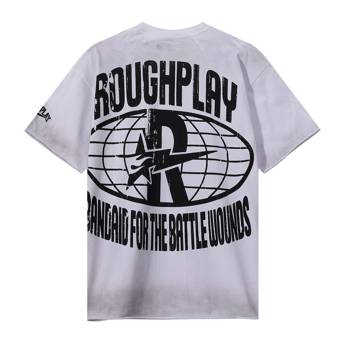 Rough Play Statue of Liberty Rhinestone Graphic T-Shirt