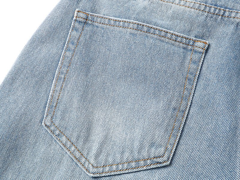 Ksubi Light Blue Embroidered Straight-Leg Jeans
