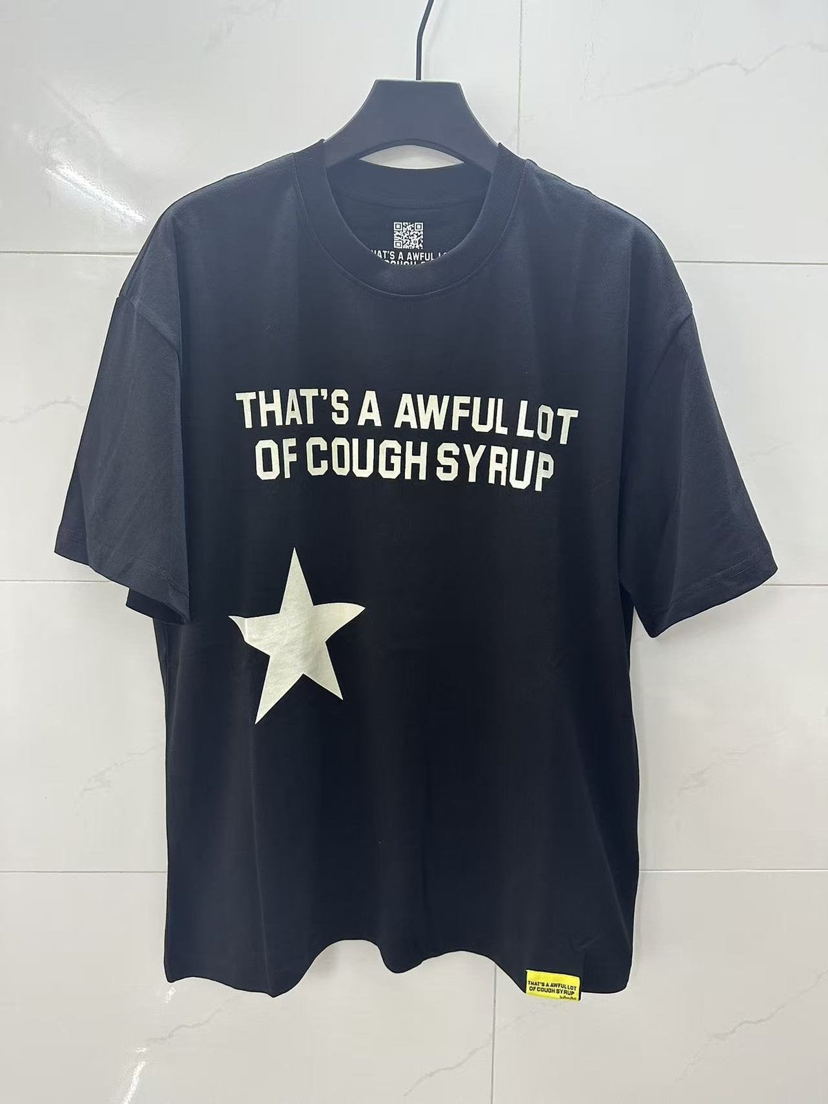 THAT'S A AWFUL LOT OF COUGH SYRUP Star Graphic Short-Sleeve T-Shirt