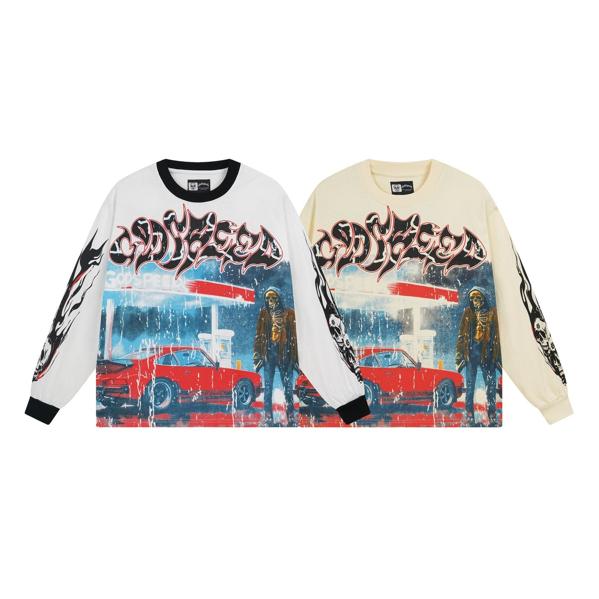 Godspeed Car Graphic Long-Sleeve T-Shirt