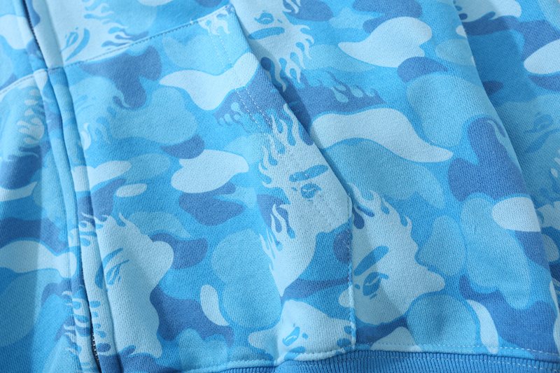 BAPE WGM Shark Camo Full-Zip Hoodie