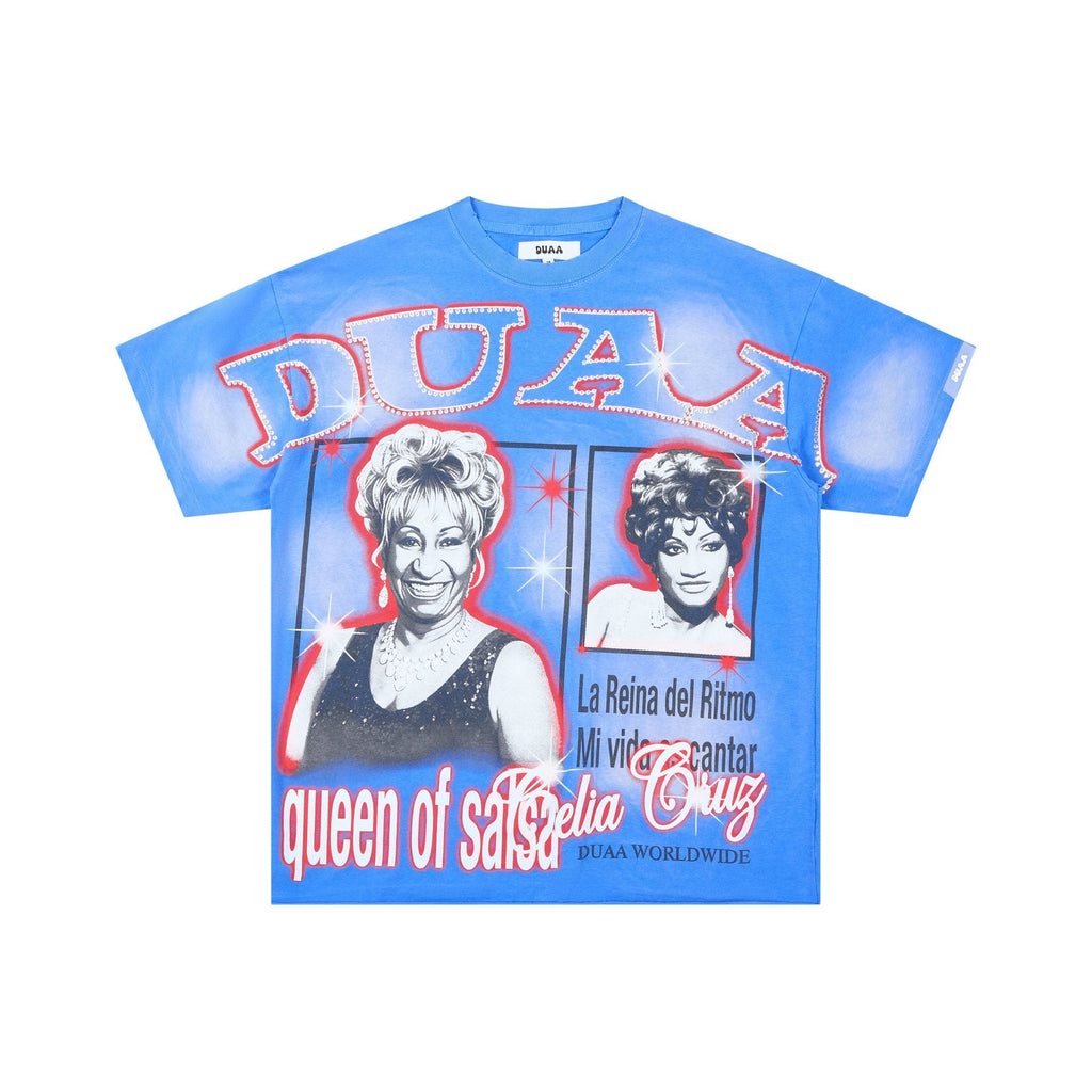 DUAA Blue Graphic Short-Sleeve T-Shirt