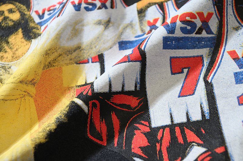 VALE USA Washed Black Sport Graphic T-Shirt