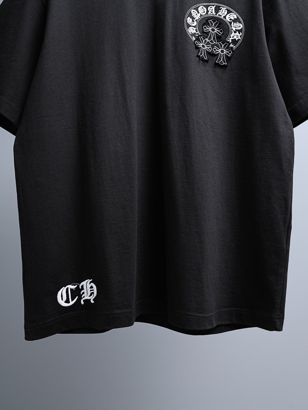 Chrome Hearts Floral Back Graphic Short-Sleeve T-Shirt