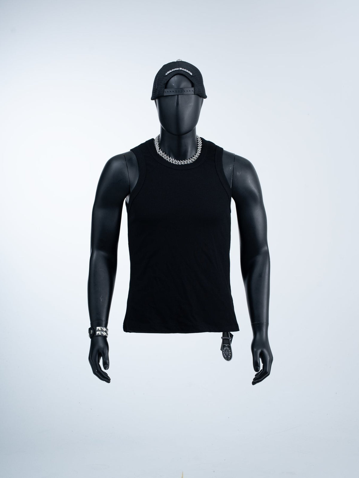 Chrome Hearts Slogan Back Graphic Sleeveless T-Shirt
