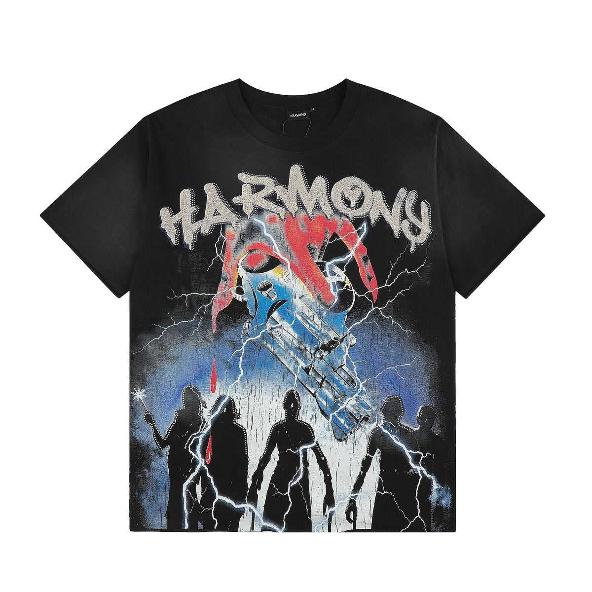 HARMONY Distressed Hem Graphic T-Shirt
