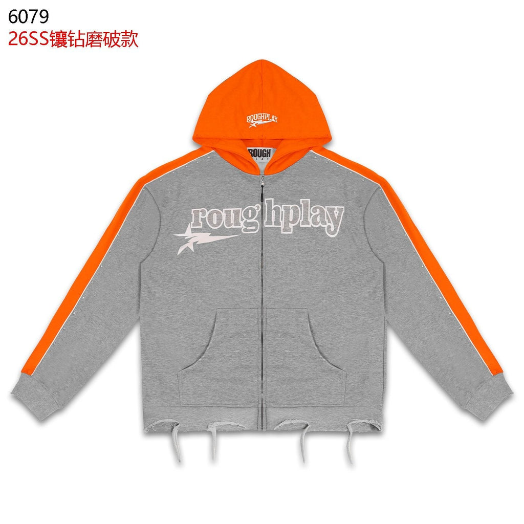 Rough Play Lightning Colorblock Zip Hoodie
