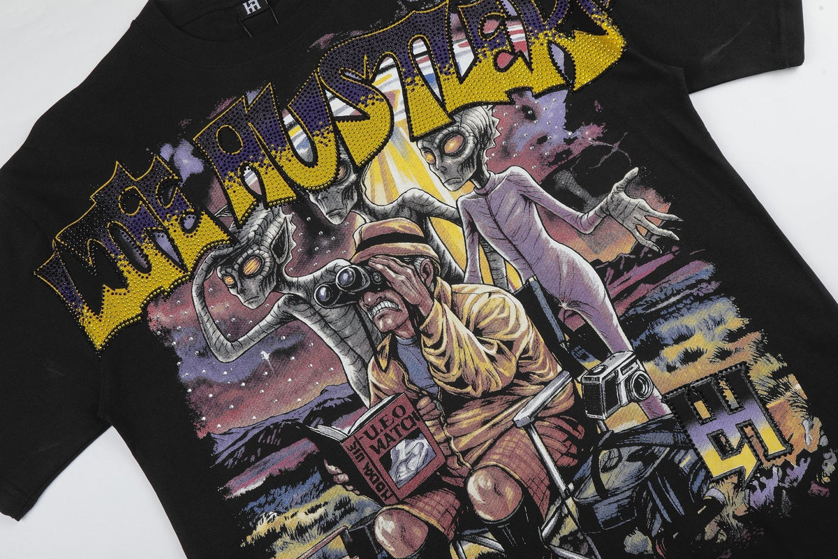 Life Hustlere Black No Days Off Graphic Short-Sleeve T-Shirt