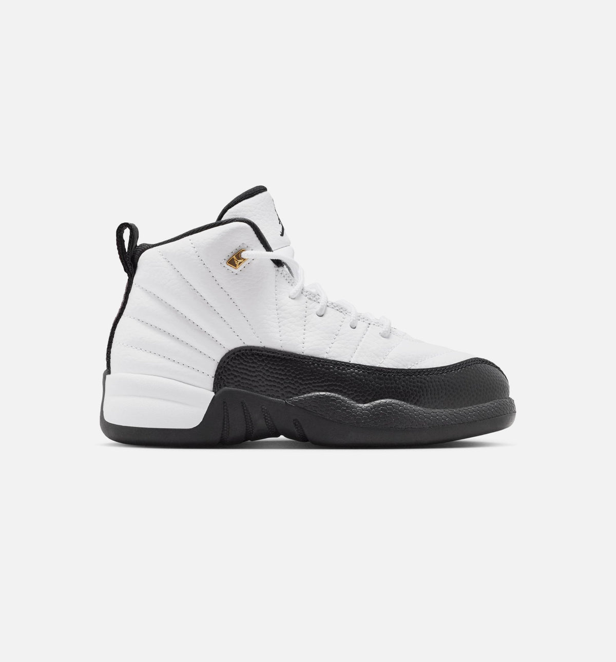 Air Jordan 12 Retro Taxi Preschool Lifestyle Shoe – White/Black/Taxi