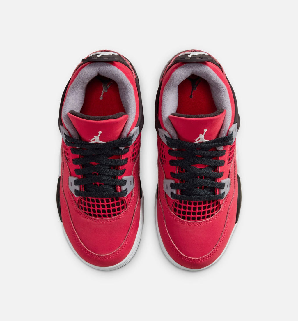 Air Jordan 4 Retro "Toro Bravo" Little Kids' Shoe – Fire Red/White/Black/Cement Grey