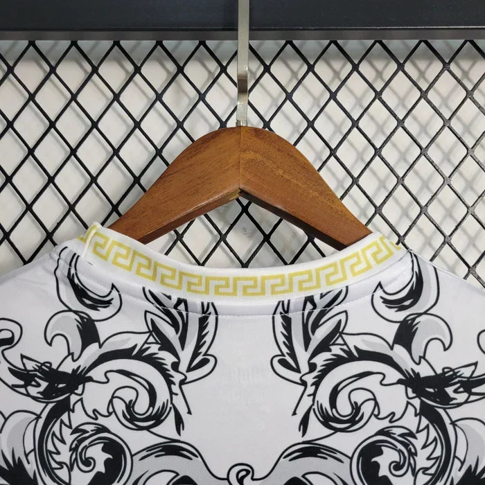 Italy "Versace" White Limited Jersey