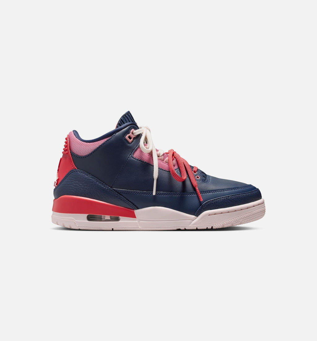 Air Jordan 3 Retro 'Sport Renaissance' - Women's Lifestyle Sneaker (Obsidian/Chalk/Track Red)