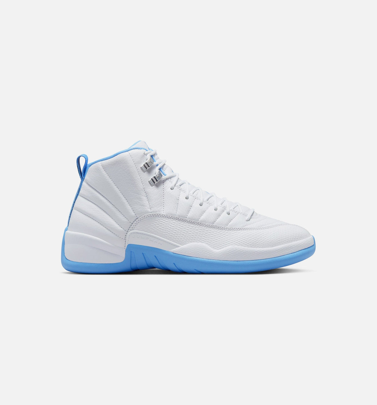Air Jordan 12 Retro White and University Blue | Men's Lifestyle Shoe | White/University Blue/Metallic Silver