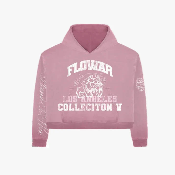 Flowar PINK BULLDOG HOODIE