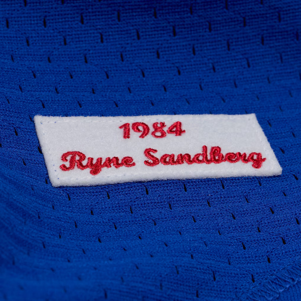 M&N Chicago Cubs 1984 Ryne Sandberg Authentic Batting Practice Pullover Jersey