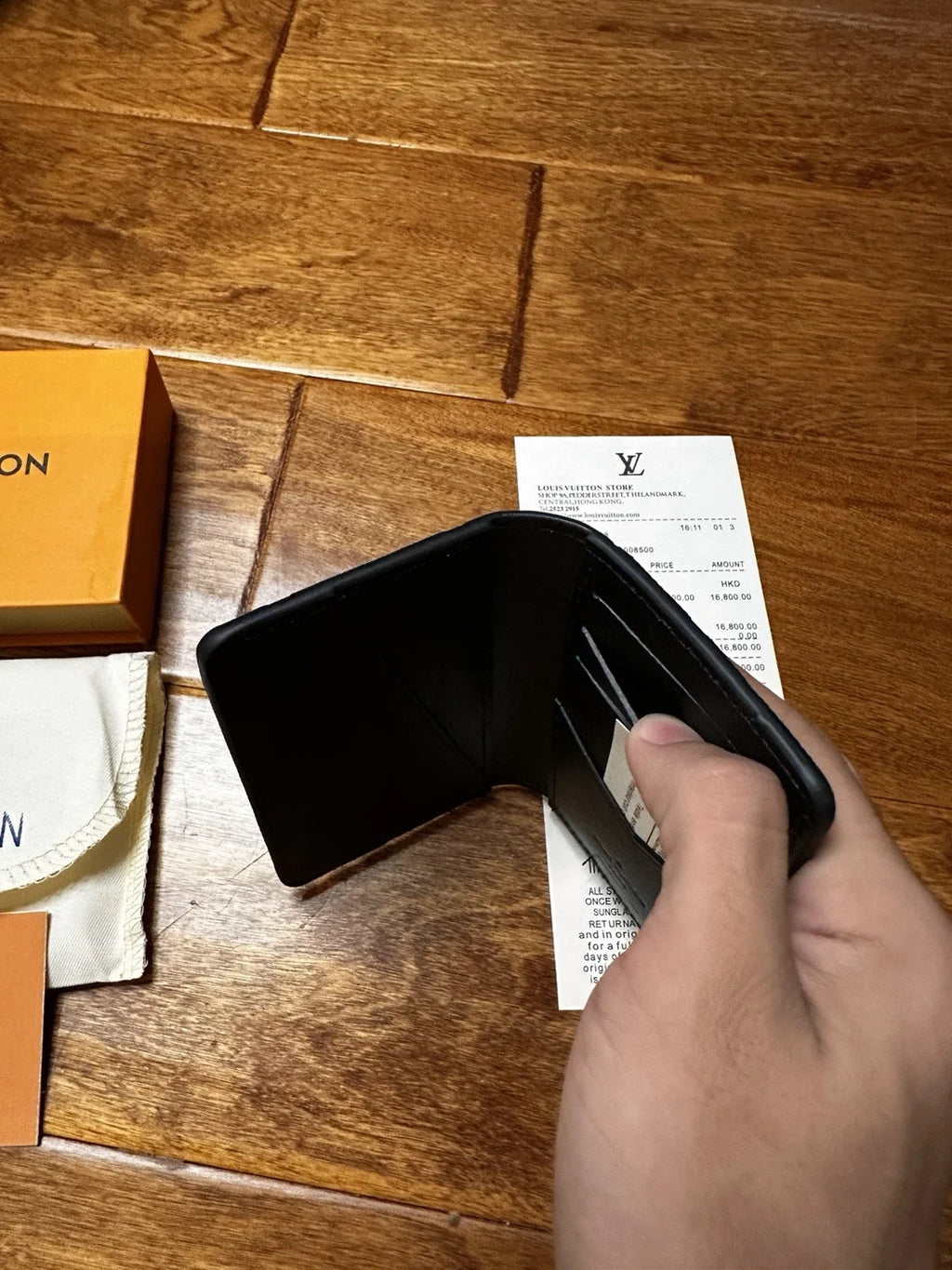 Louis Vuitton Black Pocket Organizer Wallet