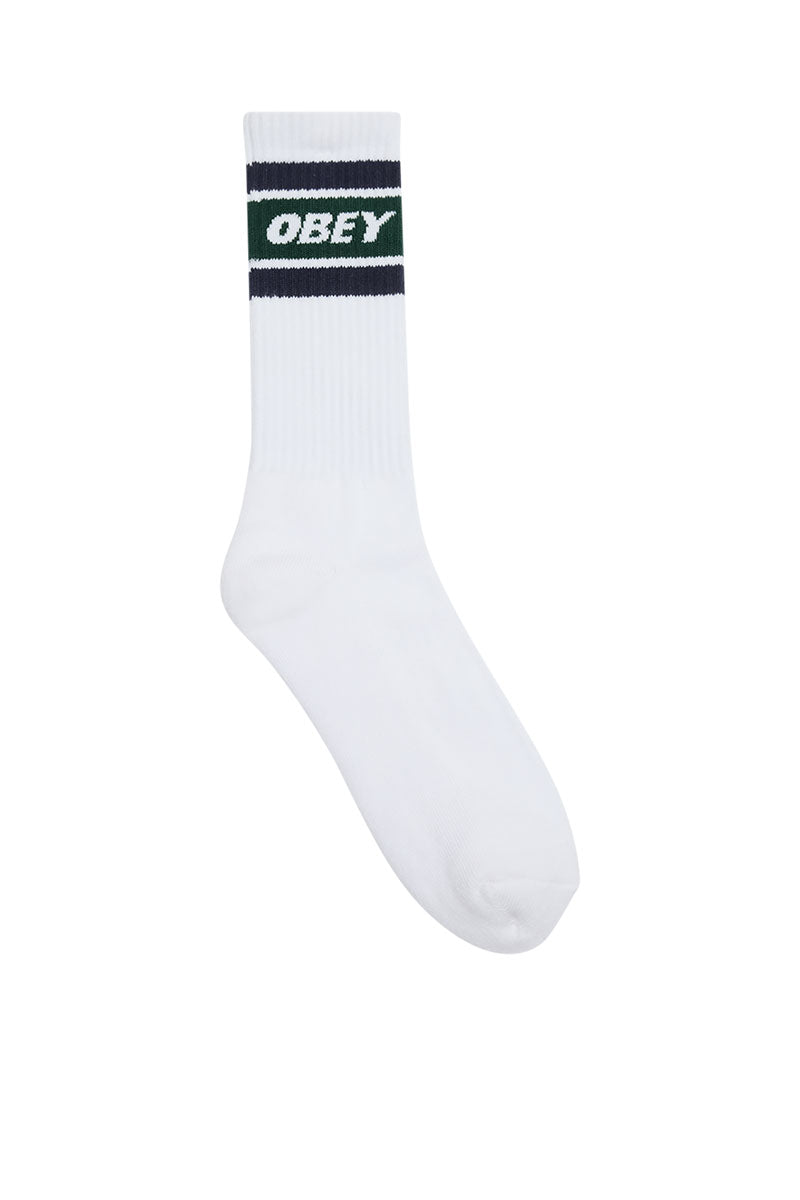 OBEY COOPER SOCKS II White / Eden Green