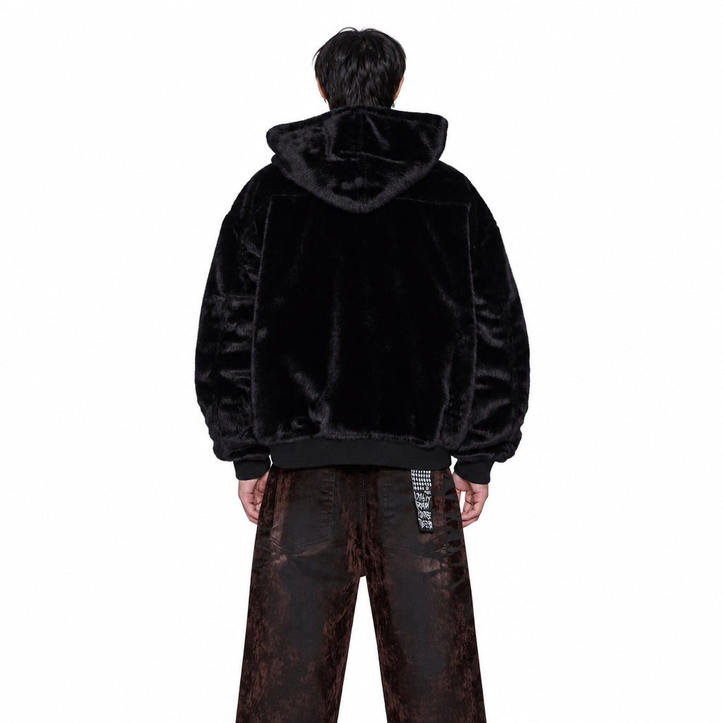 Ksubi Walkout Faux Fur Hooded Jacket