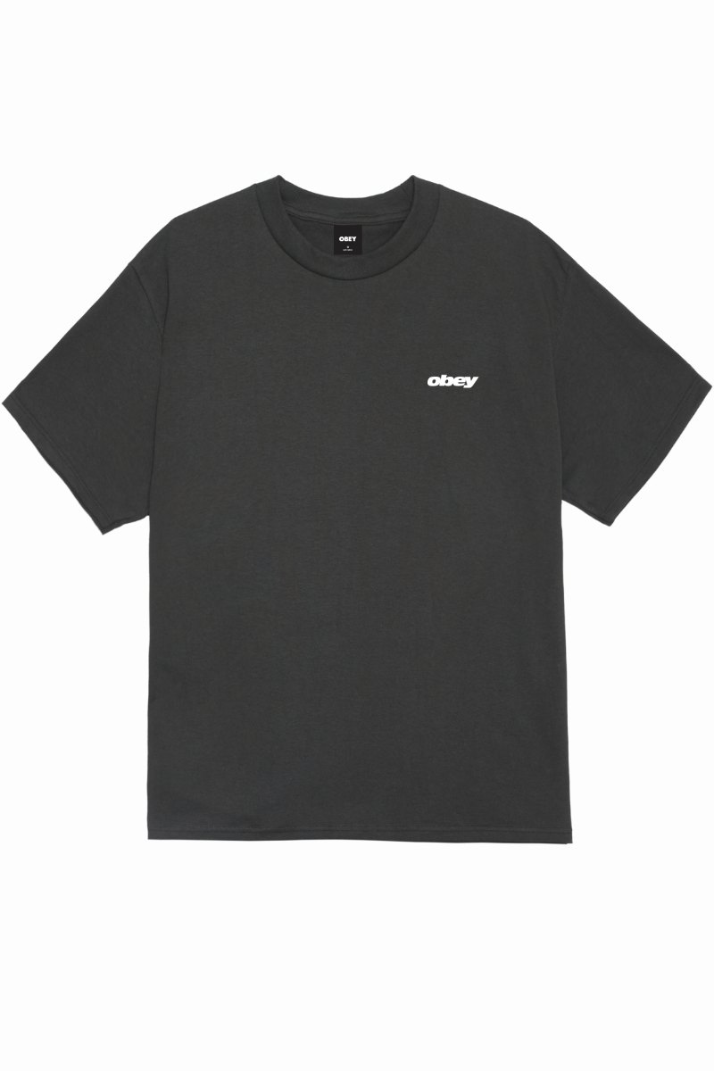 OBEY WAVE T-SHIRT Vintage Black
