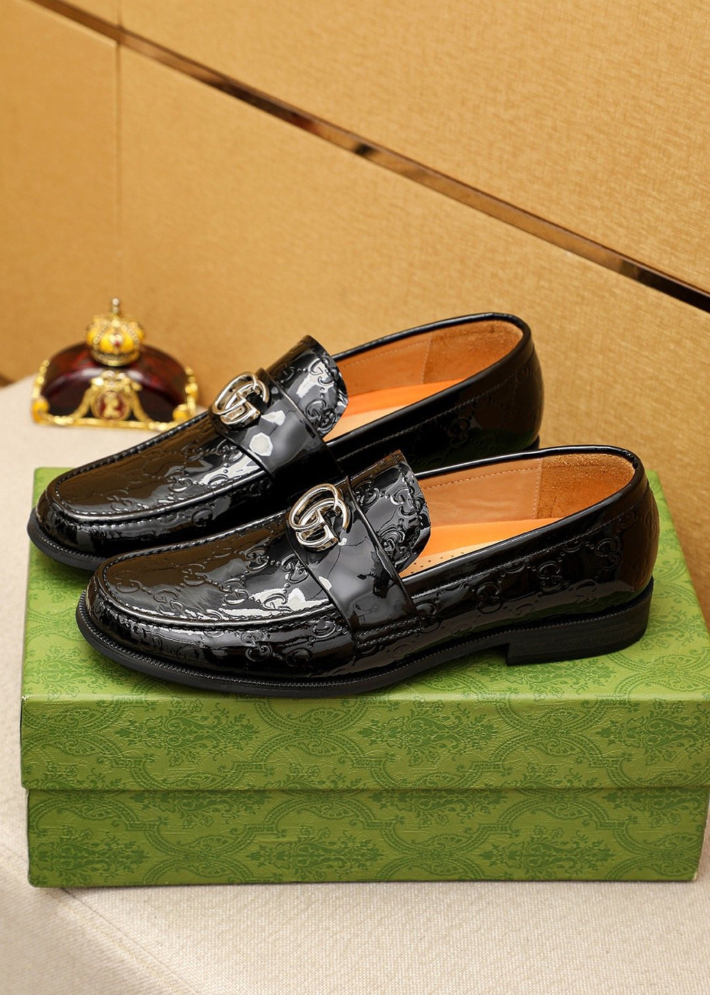 Gucci Black Glossy Loafers