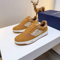 Dior Patterned Panel Low-Top Sneakers - Contrast Trim