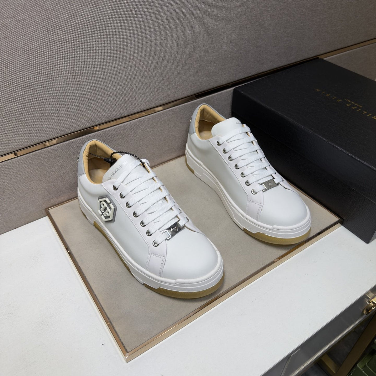 Philipp Plein Hexagon Emblem Sneakers