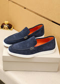 Santoni Men's Moc-Toe Slip-On Shoes