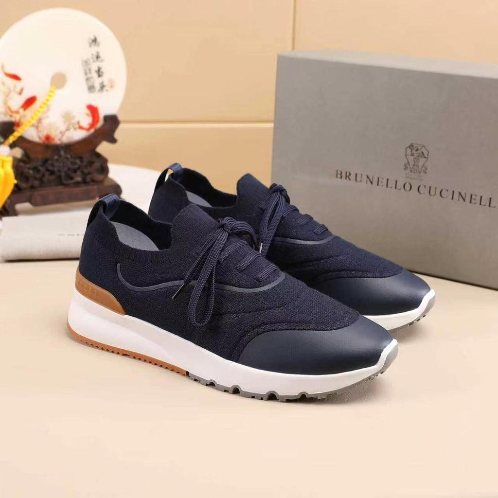 Brunello Cucinelli Men's Panel Low-Top Sneakers