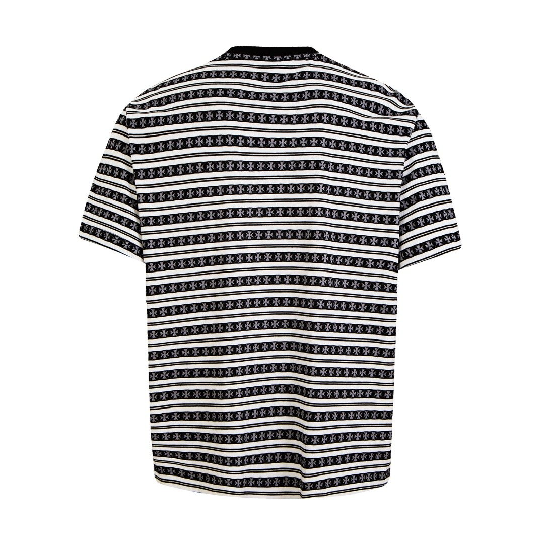 Chrome Hearts Striped Jacquard Knit T-Shirt