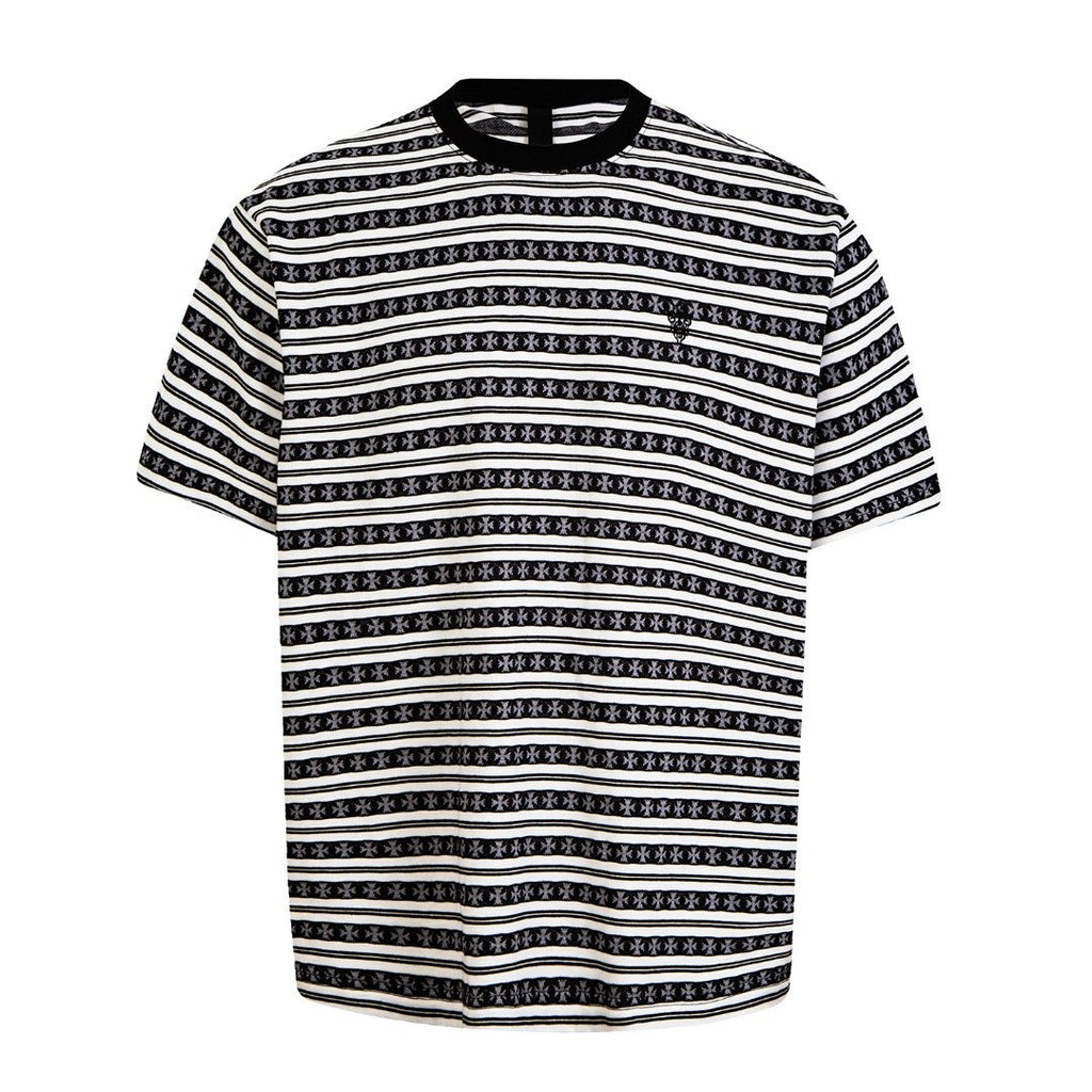 Chrome Hearts Striped Jacquard Knit T-Shirt