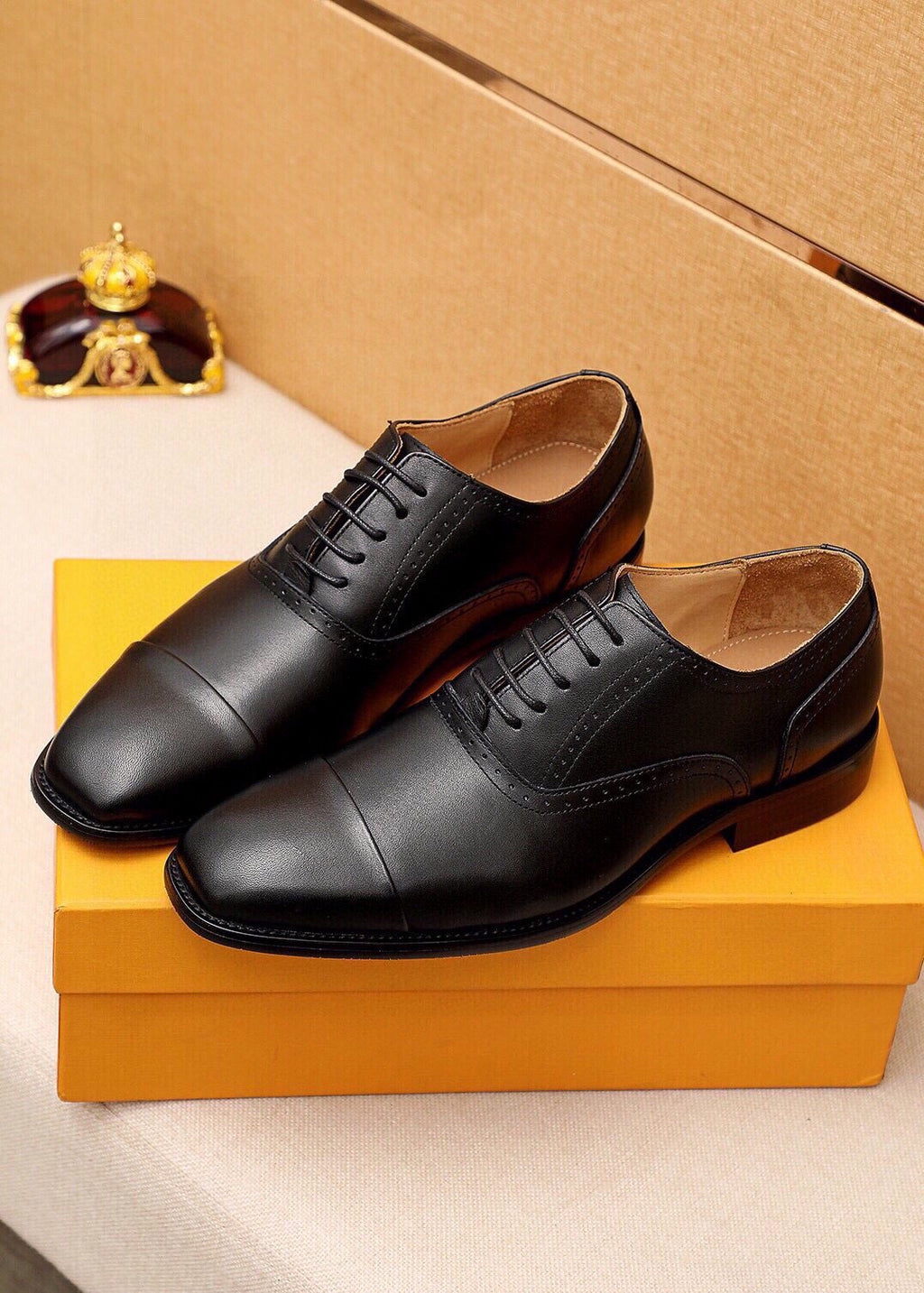 Louis Vuitton Men's Cap-Toe Oxford Dress Shoes