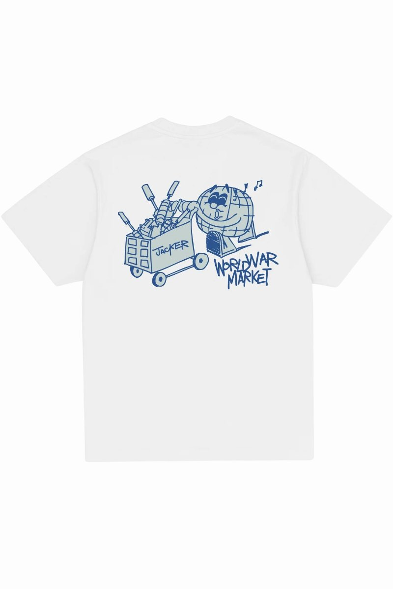 JACKER WORLDWIDE MARKET T-SHIRT White