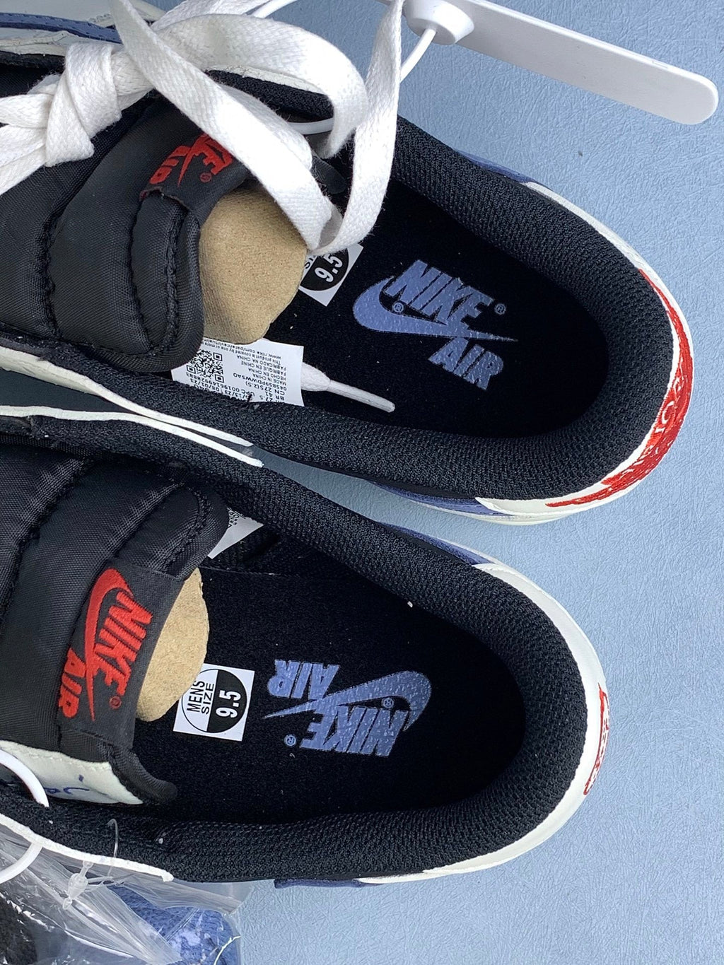 Air Jordan 1 Low Black/Blue Unisex Sneakers DM7866-040