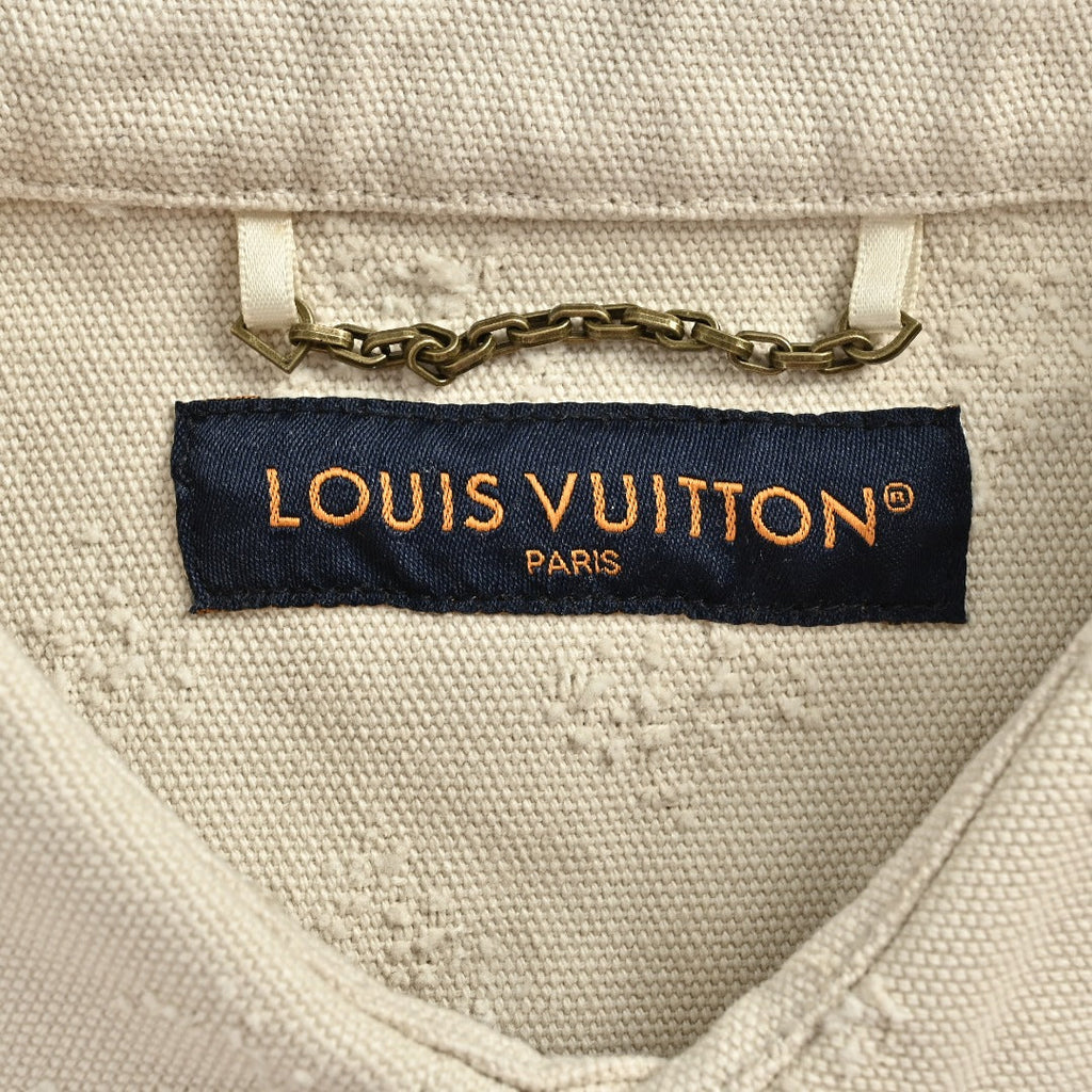 Louis Vuitton LV Monogram Needle-Punch Denim Shirt Jacket