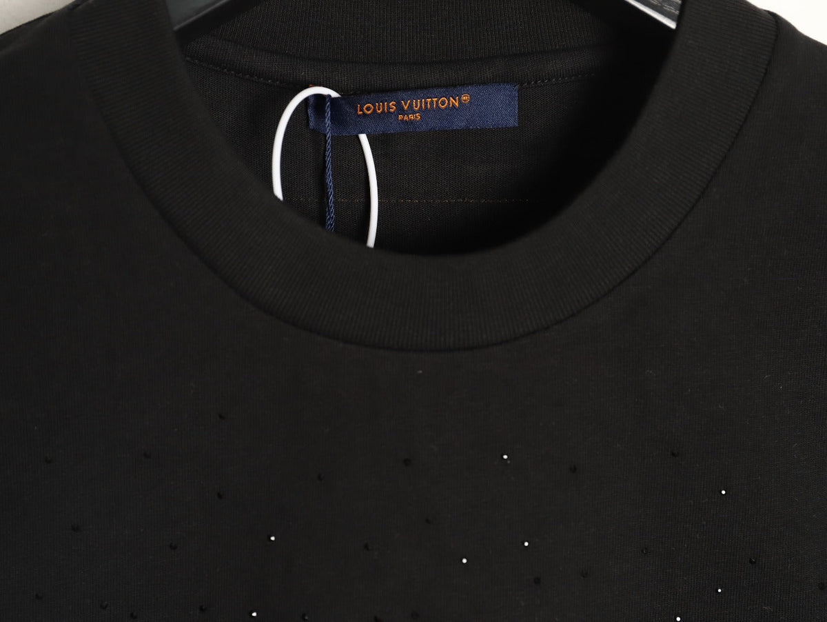 Louis Vuitton Script Lettering Graphic T-Shirt - Black