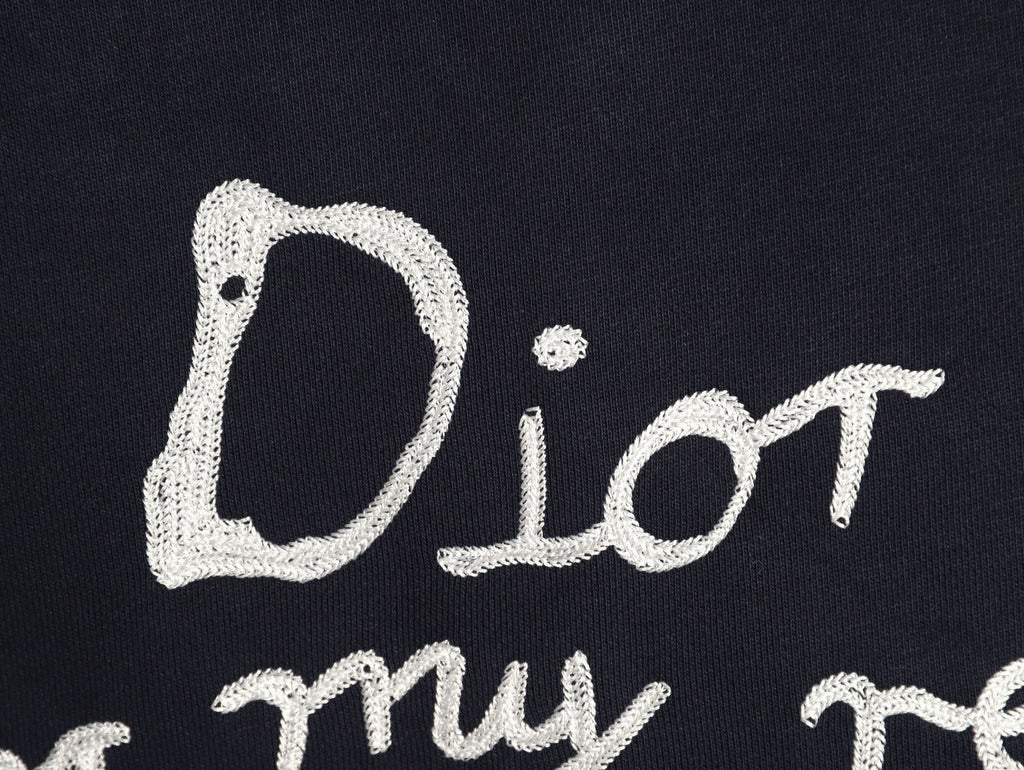 Dior “For My Real Friends” Slogan Hoodie - Black