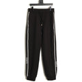 Gucci Side-Lettering Trim Drawstring Trousers - Black